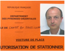 Autorisation de stationner — Voiture de place