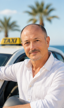 Pierre Fitoussi, chauffeur de taxi à Canet-en-Roussillon