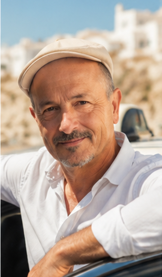 Pierre Fitoussi, chauffeur taxi à Canet-en-Roussillon